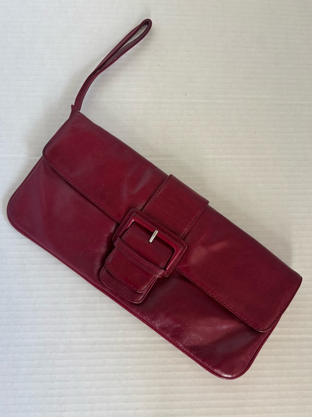 Hobo International Burgundy Red Leather Wallet Wristlet